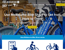 Tablet Screenshot of melbournebikeshare.com.au